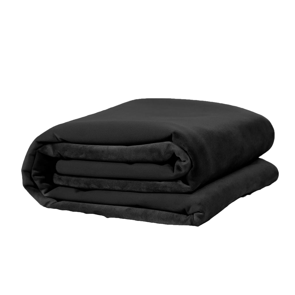 Fascinator Lush Throw  Black Microvelvet