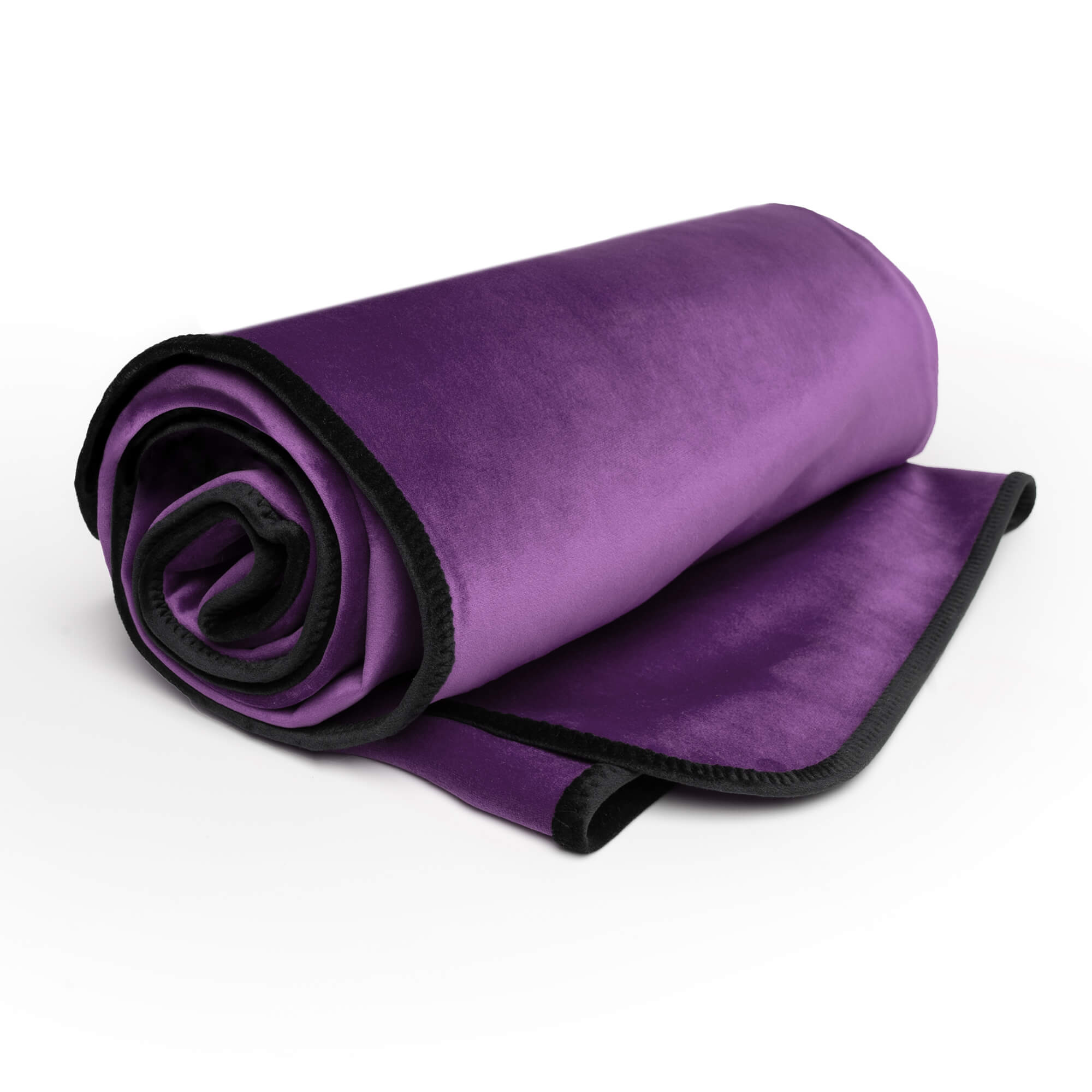 Fascinator Lush Throw Aubergine Microvelvet