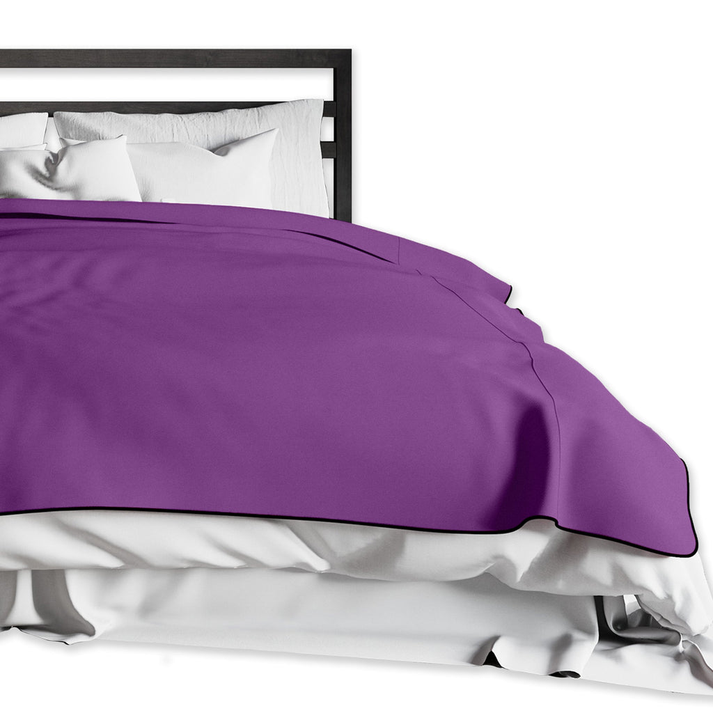 Fascinator Lush Throw Aubergine Microvelvet