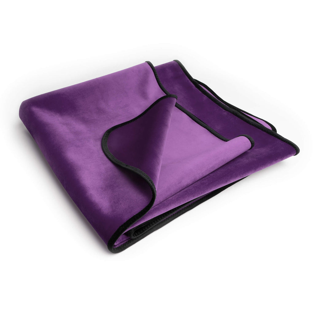 Fascinator Lush Throw Aubergine Microvelvet