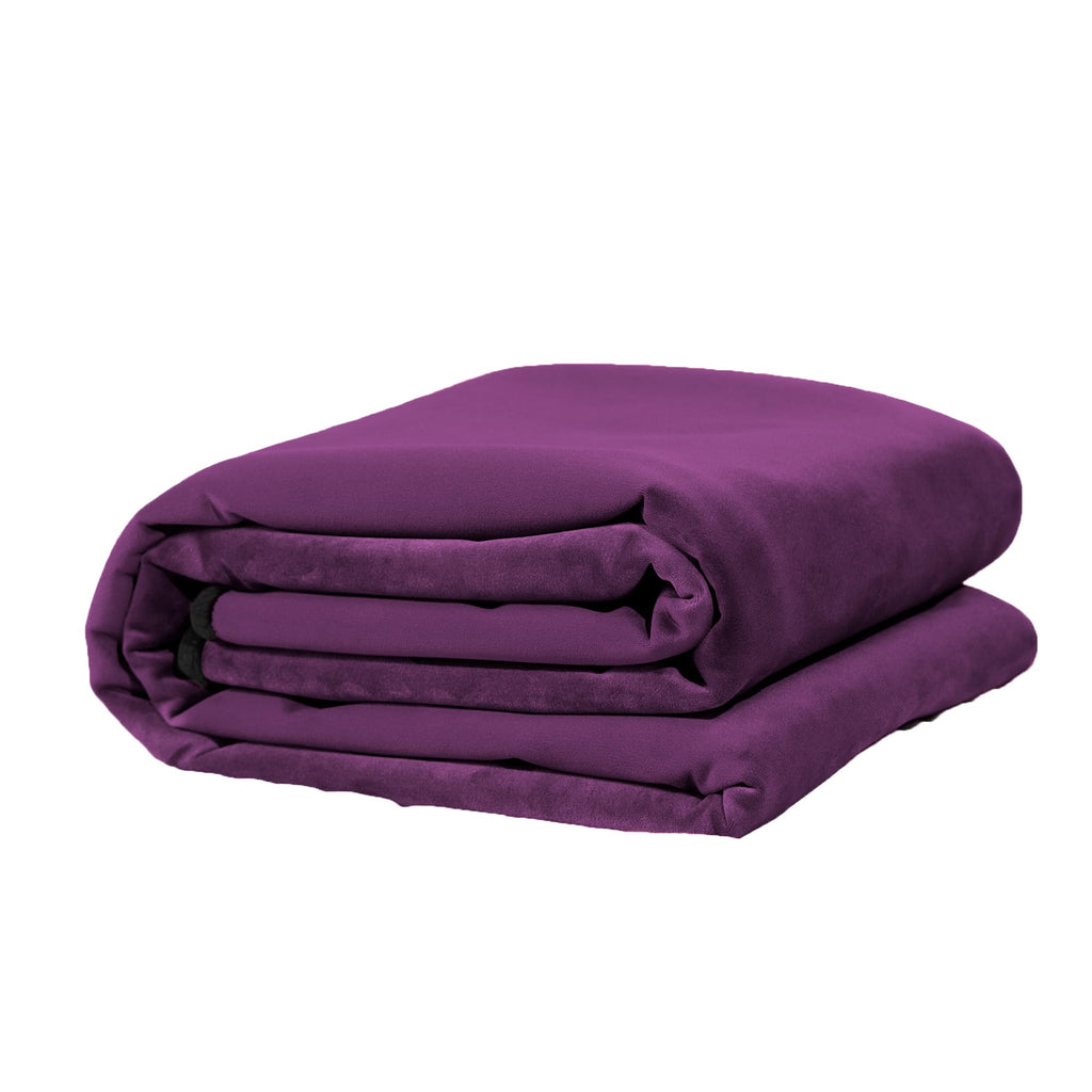 Fascinator Lush Throw Aubergine Microvelvet