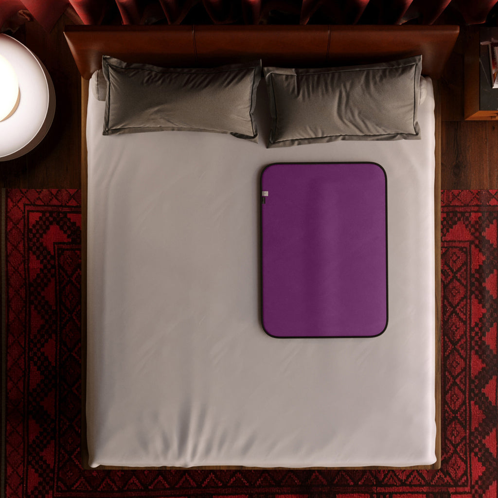 Fascinator Lush Throw Aubergine Microvelvet