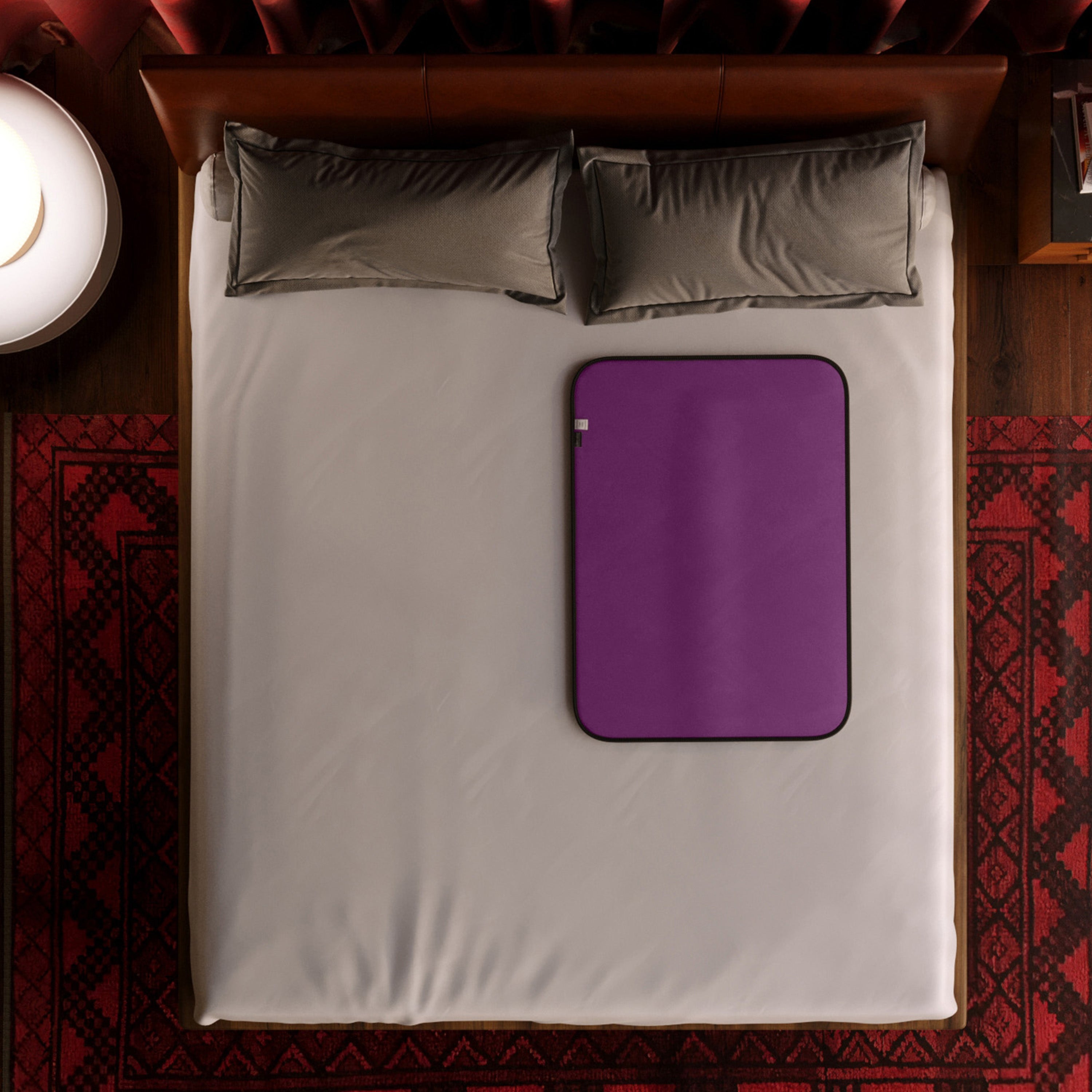 Fascinator Lush Throw Aubergine Microvelvet