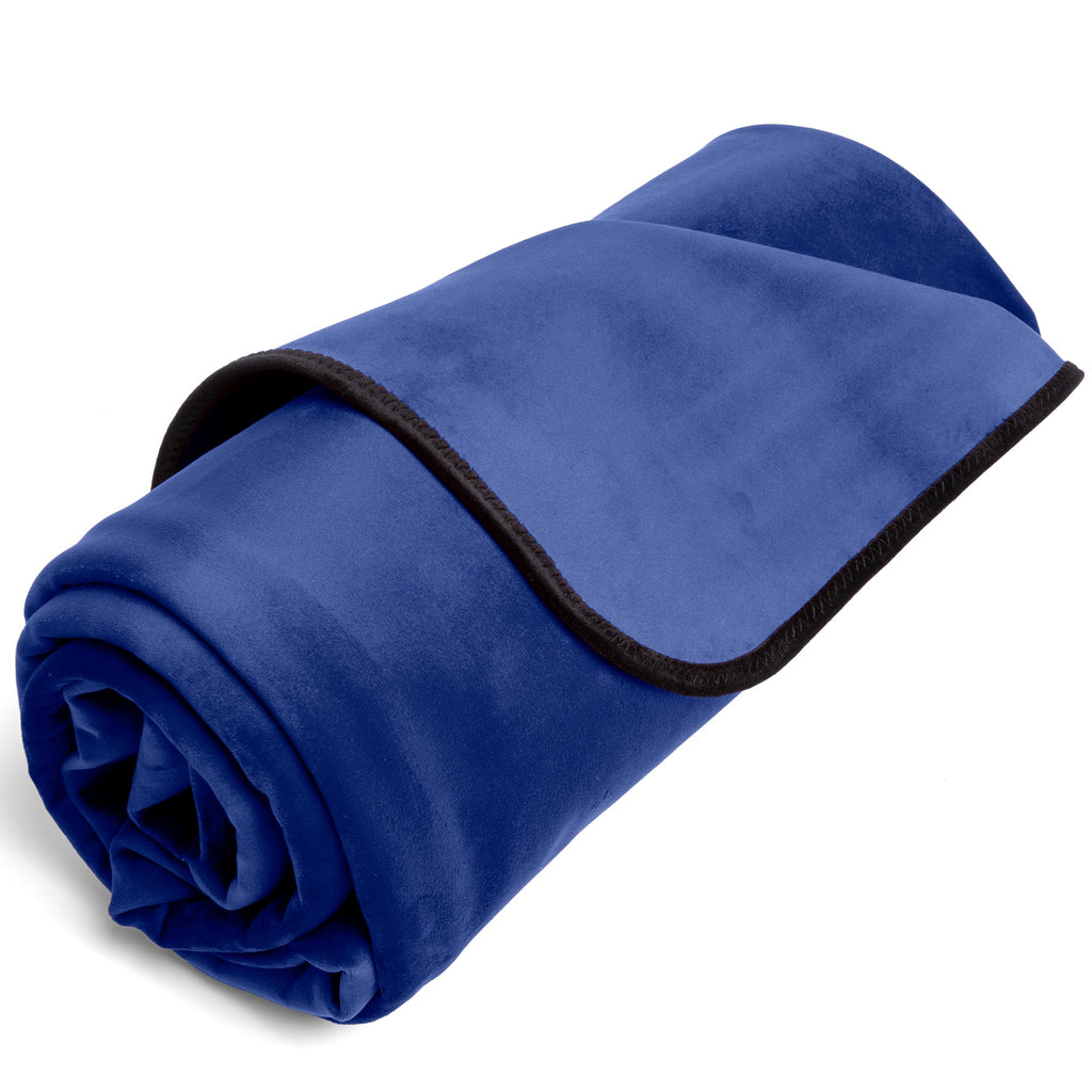 Fascinator Throw Royal Blue Microvelvet
