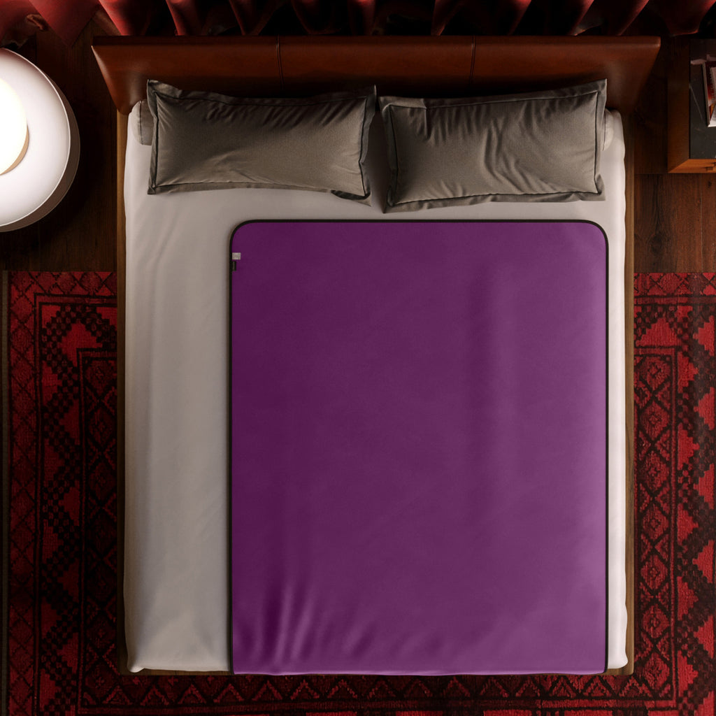 Fascinator Lush Throw Aubergine Microvelvet