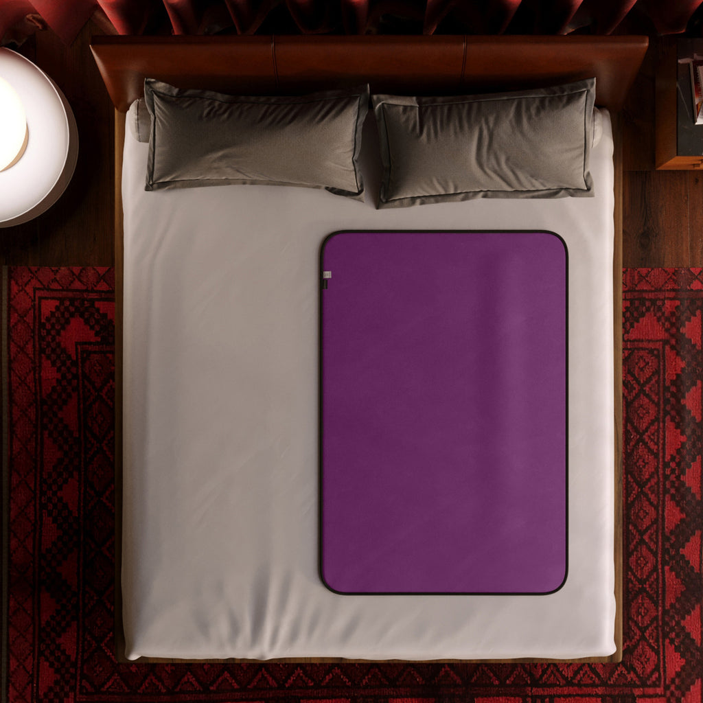 Fascinator Lush Throw Aubergine Microvelvet