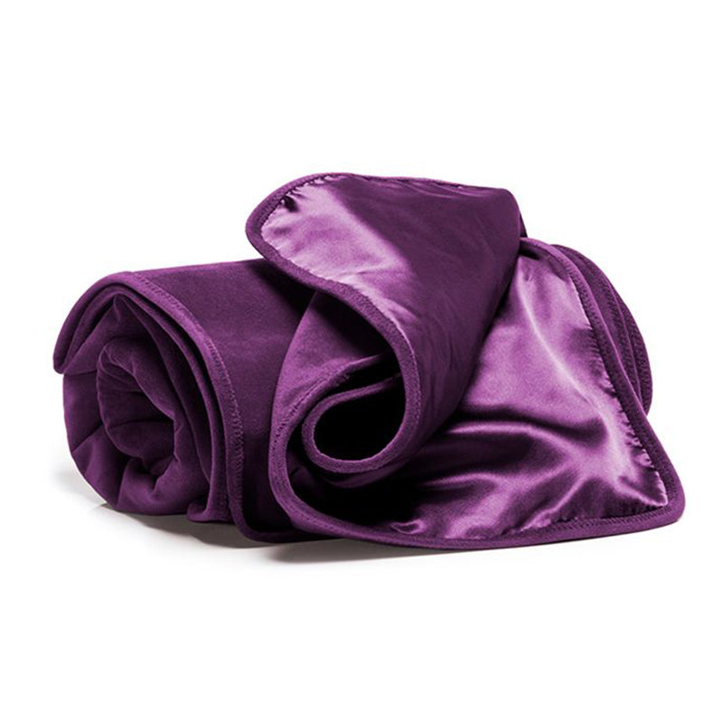 Fascinator Lush Throw Aubergine Microvelvet