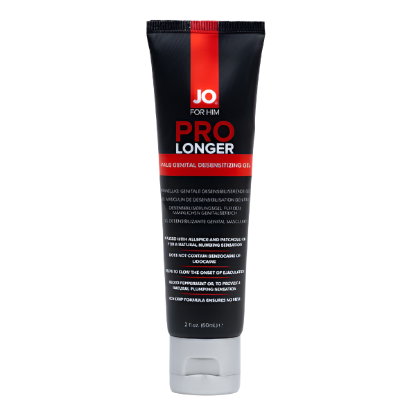 JO Prolonger Gel - Benzocaine Free - Desensitizer 2 floz / 60 mL