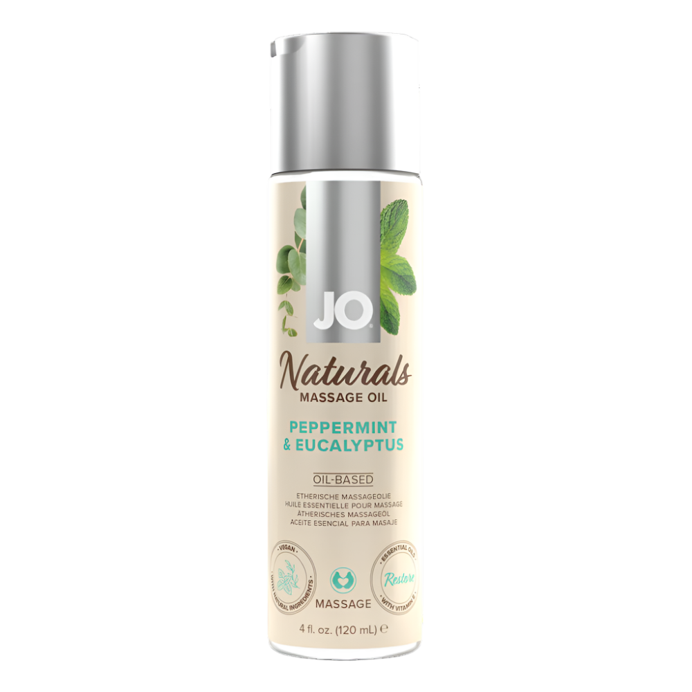 JO Naturals - Peppermint & Eucalyptus - Massage 4 floz / 120 mL